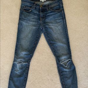 current/elliot dark wash denim jeans